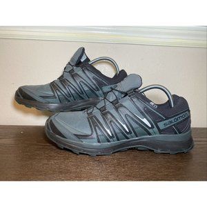 Salomon XA Comp 8 CS Waterproof Trail Running Shoes Women’s 9.5 Black Grey Teal
